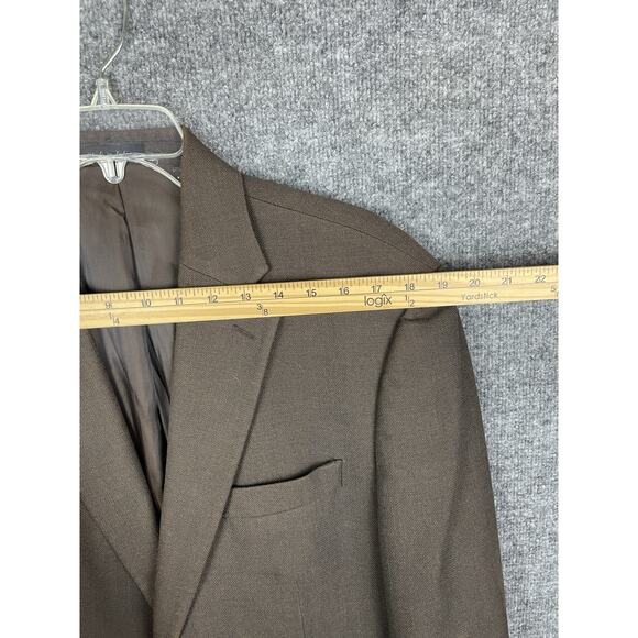 Lauren Ralph Lauren Men's Jacket Blazer Coat Size 44L Brown Rayon Blend - Picture 2 of 16